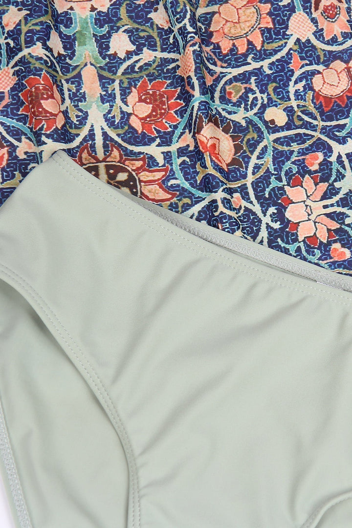 Stylish Sleeveless Bikini with Attractive Pattern - SummerGlow-S (36/38)-State of Style