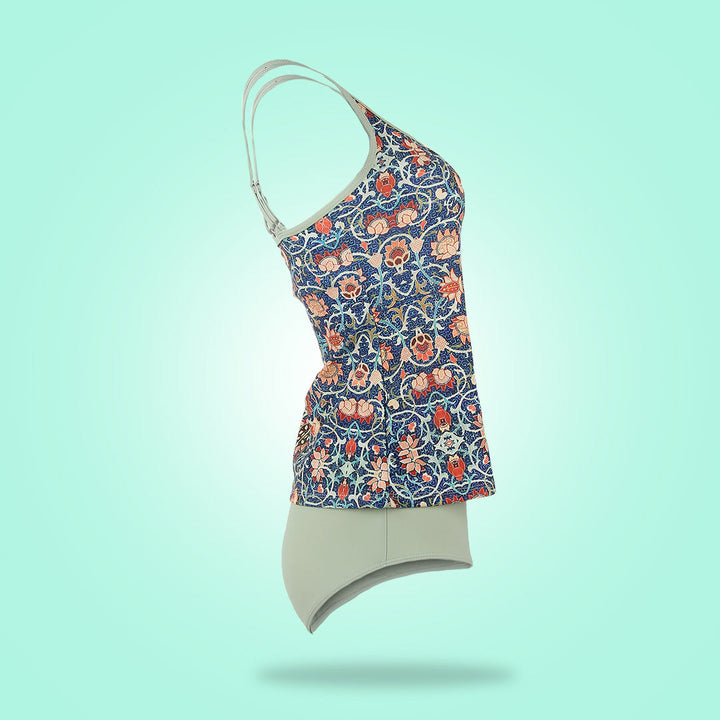 Stylish Sleeveless Bikini with Attractive Pattern - SummerGlow-S (36/38)-State of Style