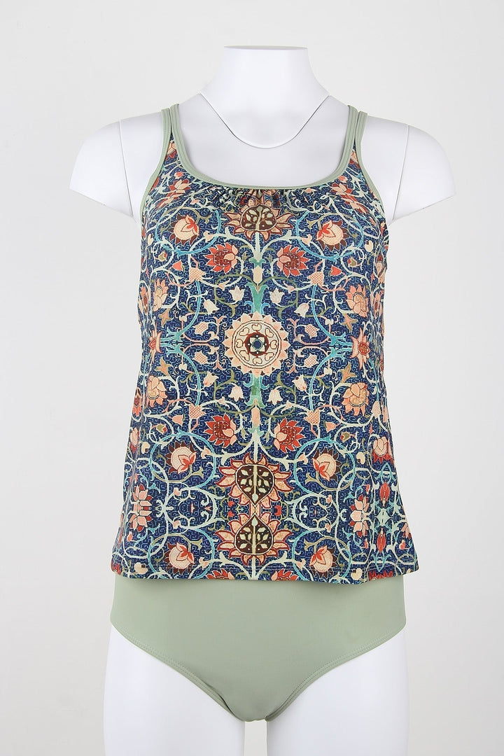 Stylish Sleeveless Bikini with Attractive Pattern - SummerGlow-S (36/38)-State of Style