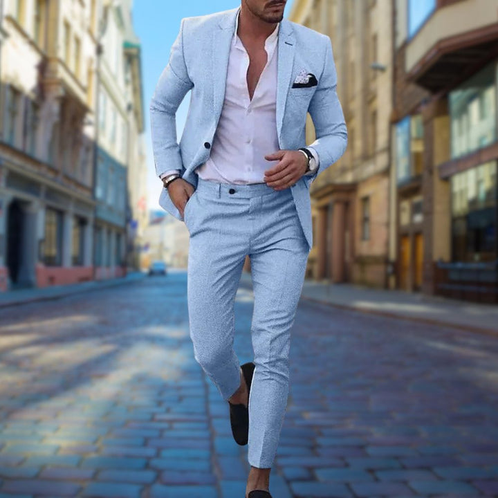Stylish Slim Fit Men's Suit - Noah-Light blue-XS-State of Style