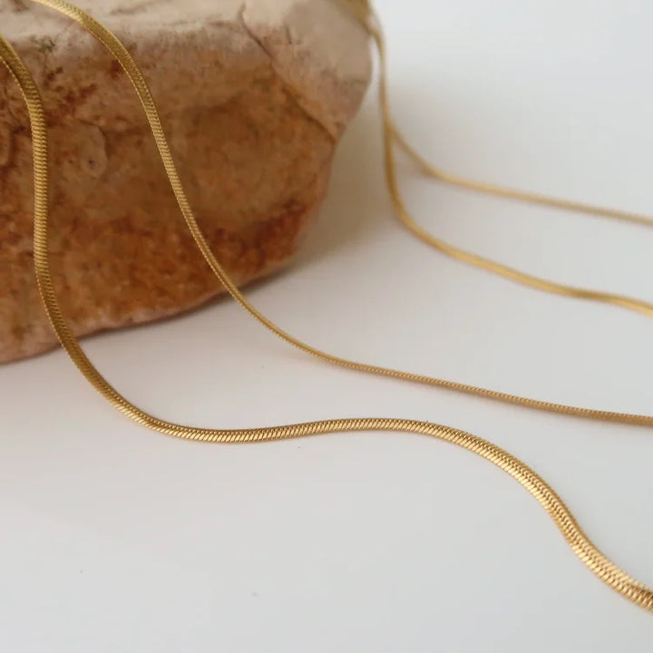 Stylish Slim Snake Chain Necklace – Isis-State of Style