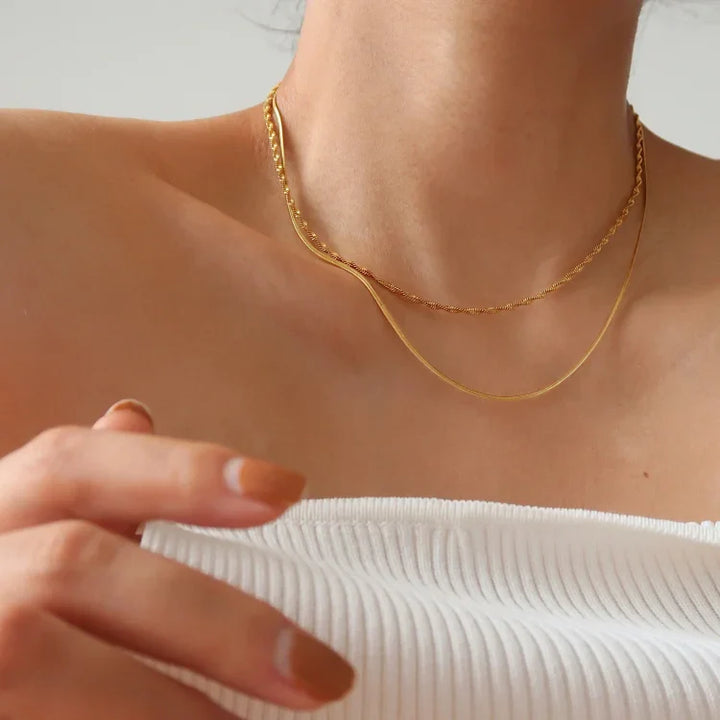 Stylish Slim Snake Chain Necklace – Isis-State of Style