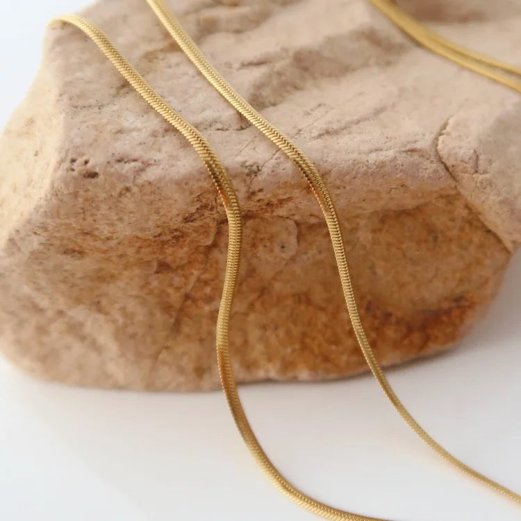 Stylish Slim Snake Chain Necklace – Isis-State of Style