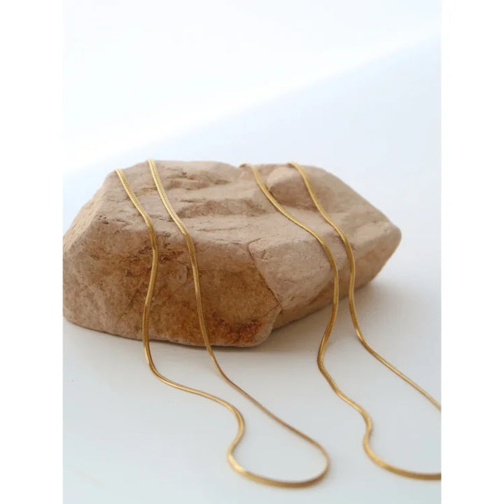Stylish Slim Snake Chain Necklace – Isis-State of Style