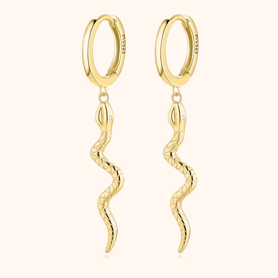 Stylish Snake Earrings – Selene-Gold-State of Style