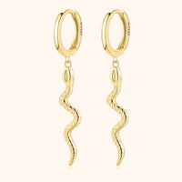 Stylish Snake Earrings – Selene-Gold-State of Style