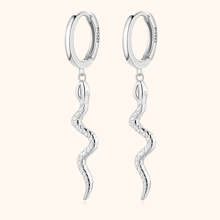 Stylish Snake Earrings – Selene-Silver-State of Style