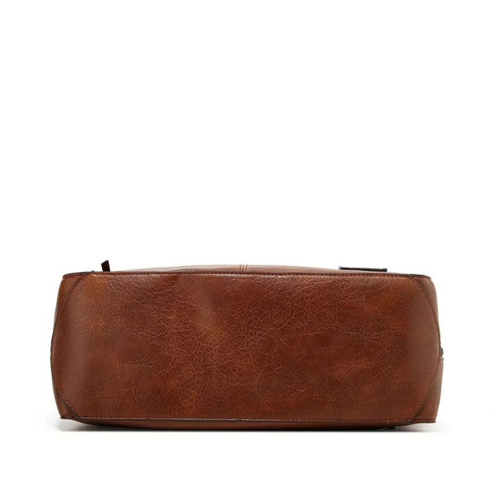 Stylish Spacious Leather Shoulder Bag - Elodie-Brown-State of Style