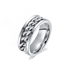 Stylish Spinning Ring – SpinCal-Silver-6-State of Style