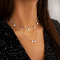 Stylish Star Necklace - Elara-Gold-State of Style