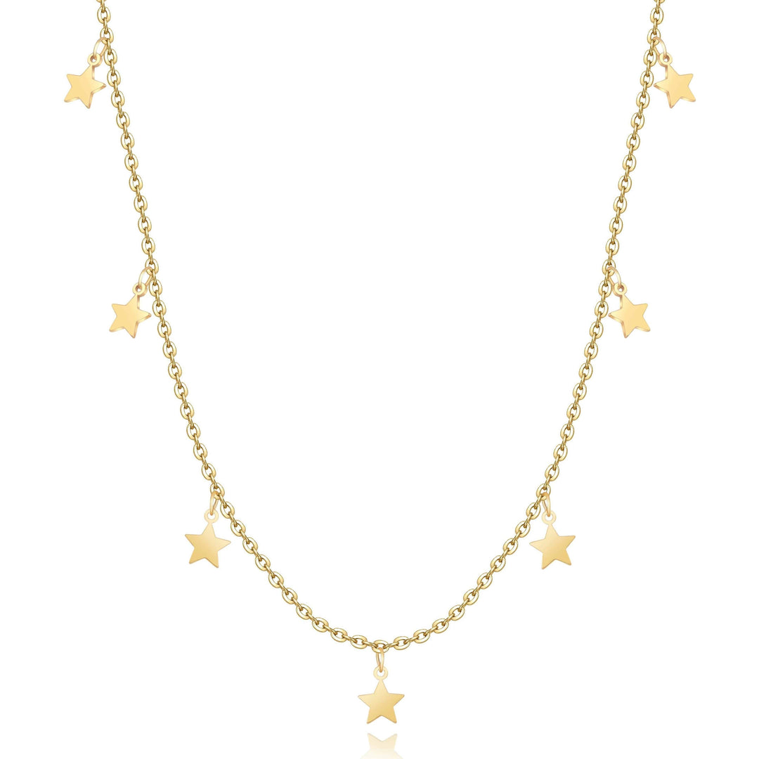 Stylish Star Necklace - Elara-Gold-State of Style
