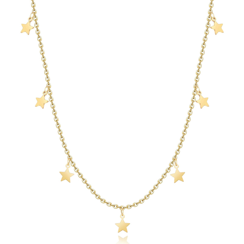 Stylish Star Necklace - Elara-Gold-State of Style