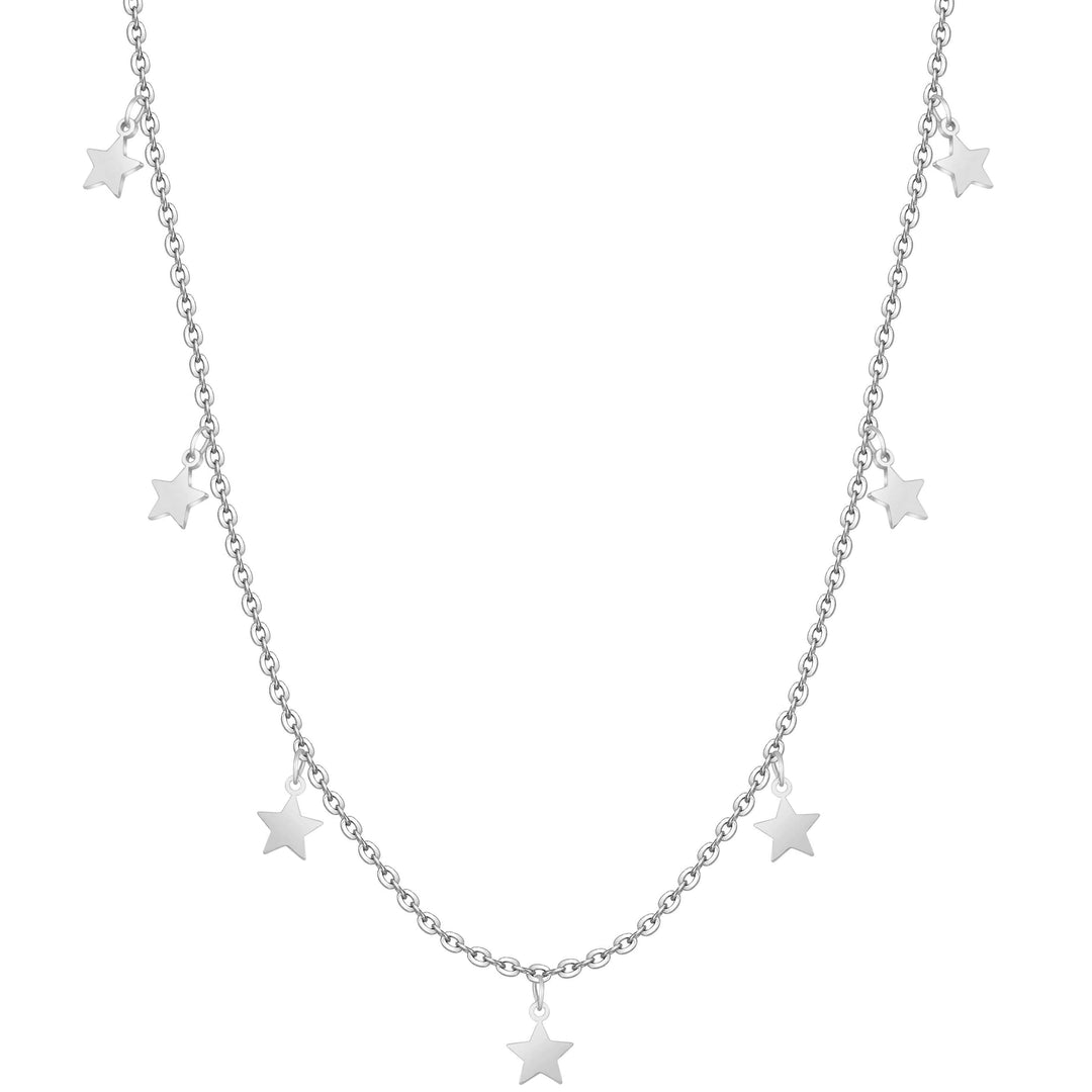Stylish Star Necklace - Elara-Silver-State of Style