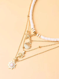 Stylish Starfish Layered Necklace-State of Style