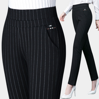 Stylish Stretch Ladies' Trousers - Elara-Black-M-State of Style