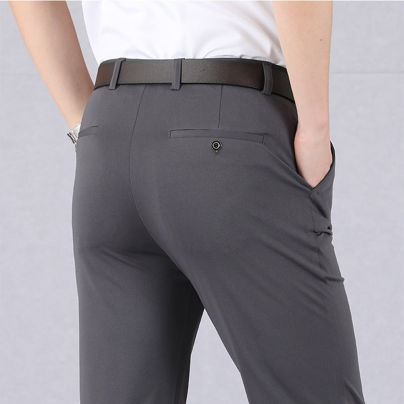 Stylish Stretch Men's Trousers - Alex-Grey-8-State of Style