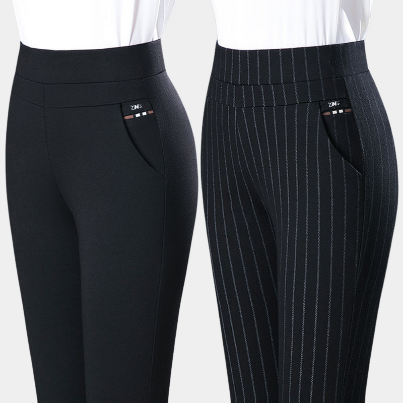 Stylish Stretch Women’s Pants – Elara-Black-M-State of Style