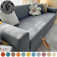 Stylish Stretchable Sofa Cover - StretchGuard-1-Seater (90-140cm)-Beige White-State of Style
