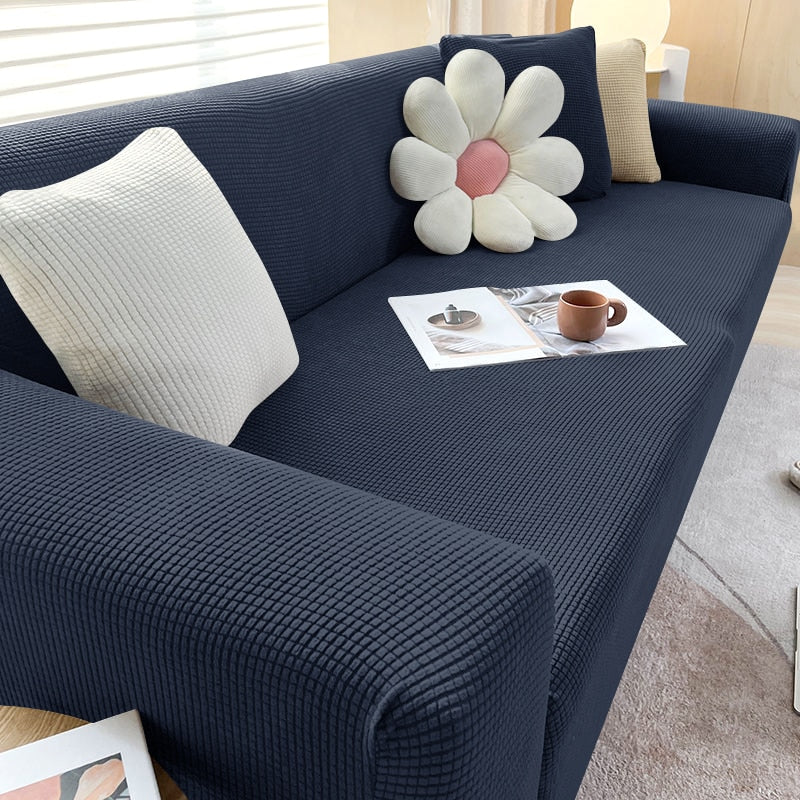 Stylish Stretchable Sofa Cover - StretchGuard-1-Seater (90-140cm)-Dark Blue-State of Style