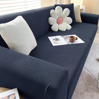 Stylish Stretchable Sofa Cover - StretchGuard-1-Seater (90-140cm)-Dark Blue-State of Style