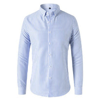 Stylish Striped Men's Shirt – Ruben-Light blue-S-State of Style