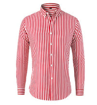 Stylish Striped Men's Shirt – Ruben-Red-S-State of Style
