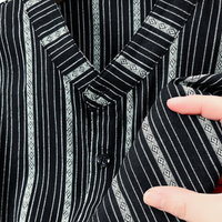 Stylish Striped Summer Men's Shirt - Lars-Black-S-State of Style