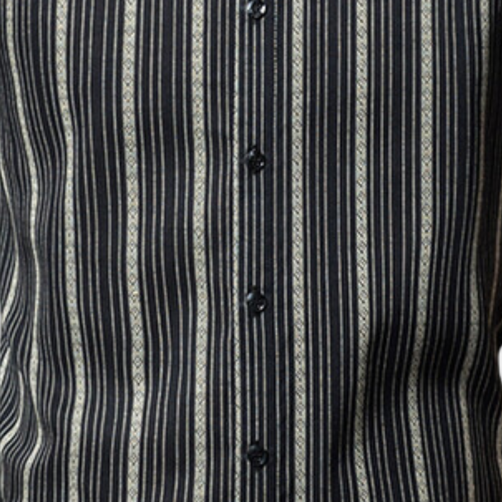 Stylish Striped Summer Men's Shirt - Lars-Black-S-State of Style