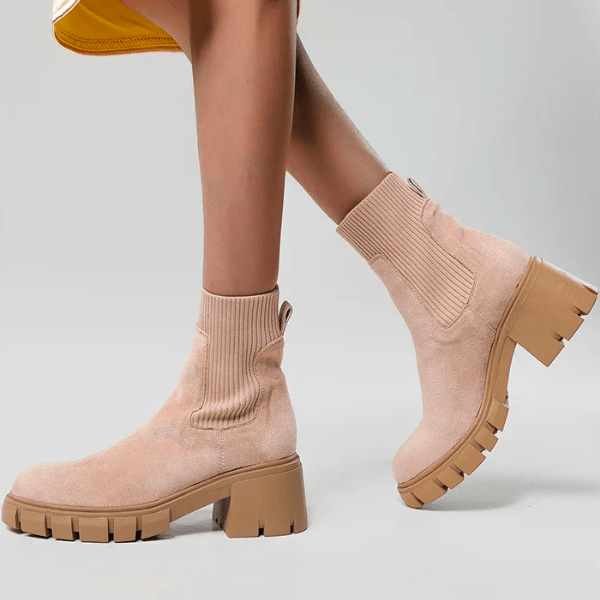 Stylish Suede Winter Boots for Women - Eloise-Grey-5-State of Style