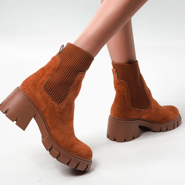 Stylish Suede Winter Boots for Women - Eloise-Grey-5-State of Style
