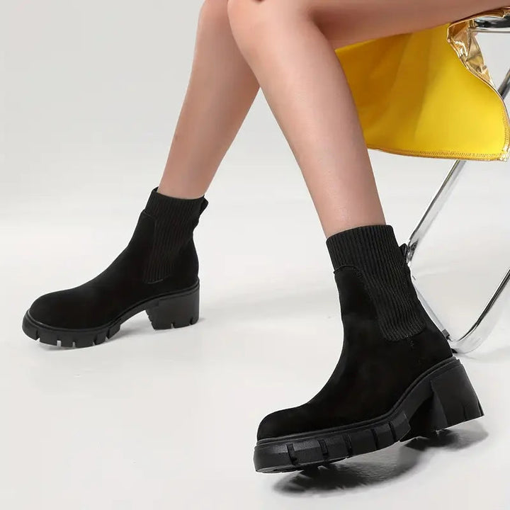 Stylish Suede Winter Boots for Women - Eloise-Grey-5-State of Style