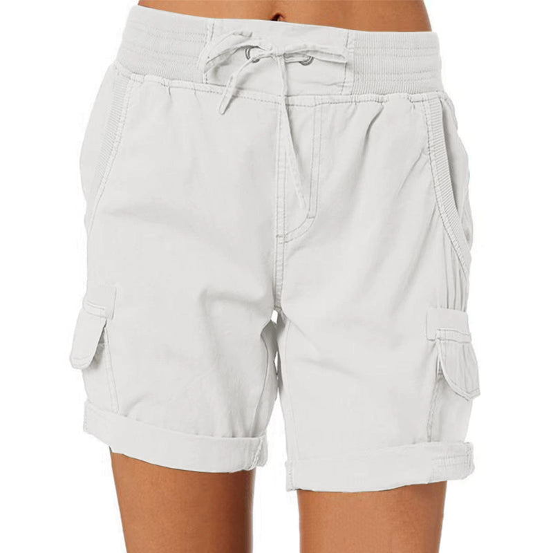 Stylish summer beach shorts – Chloe-White-S-State of Style