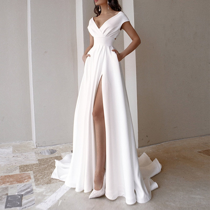Stylish Summer Dress for Women | Elegant and Comfortable-White-S-State of Style