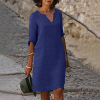 Stylish Summer Dress - Sofia-Dark Blue-S-State of Style