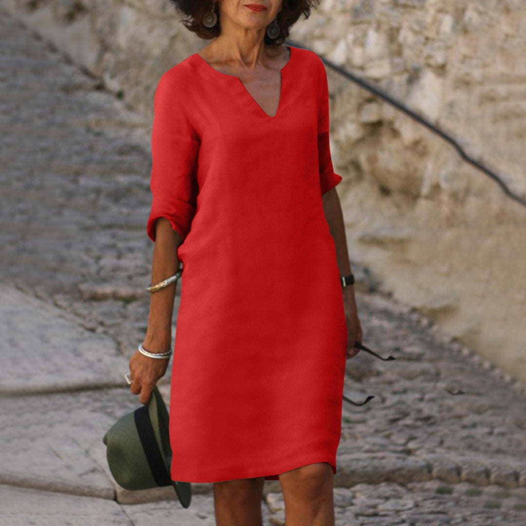 Stylish Summer Dress - Sofia-Red-S-State of Style