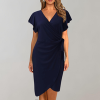 Stylish Summer Dress – Solène-Dark blue-S-State of Style
