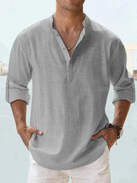Stylish summer shirt for men (Buy 1, get 1 free) - Leo-Gray-S-State of Style