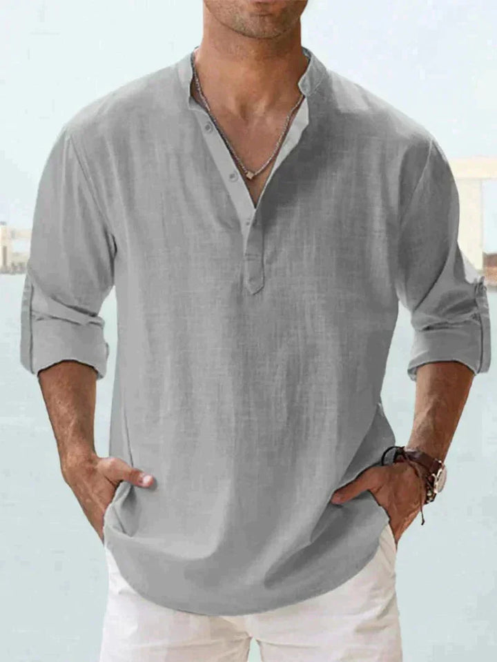 Stylish summer shirt for men (Buy 1, get 1 free) - Leo-Gray-S-State of Style