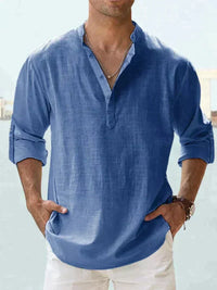 Stylish summer shirt for men (Buy 1, get 1 free) - Leo-Light blue-5XL-State of Style