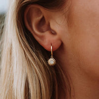 Stylish Sun Earrings for Women - Elara-Silver-State of Style
