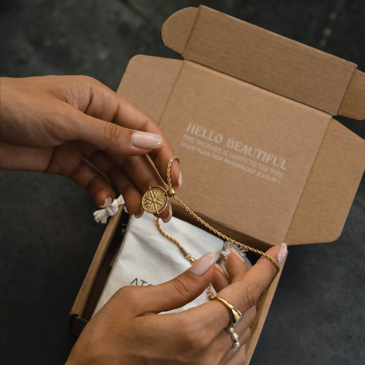 Stylish Sun Pendant Necklace - Aurora-Gold-State of Style