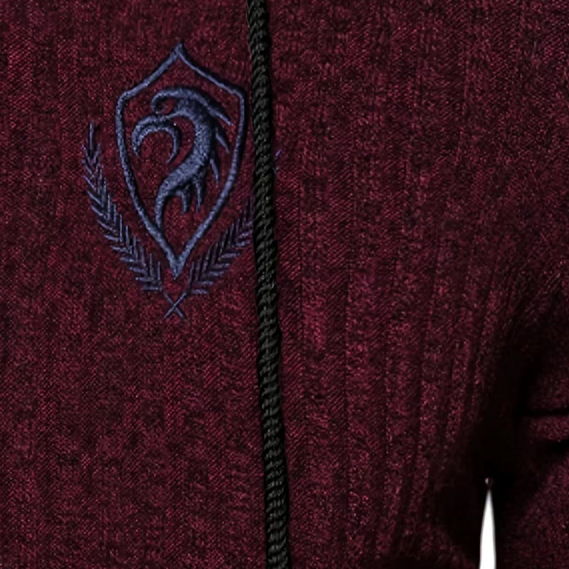 Stylish Sweater with Prints for Men - UrbanWild-Chestnut brown-S-State of Style