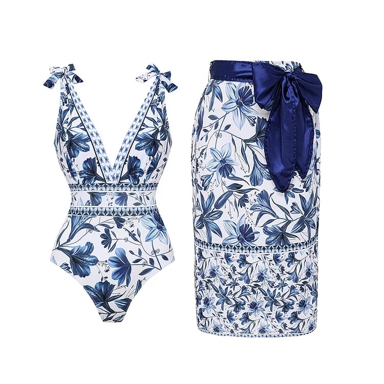 Stylish swimsuit set with skirt – Nele-Swimwear-S-State of Style