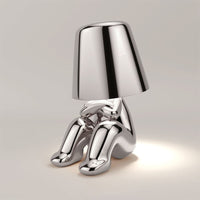 Stylish Table Lamp - LumiSerene-Plundering Silver-State of Style