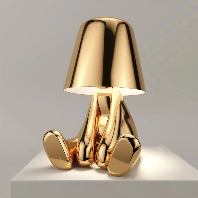 Stylish Table Lamp - LumiSerene-Relaxing Gold-State of Style