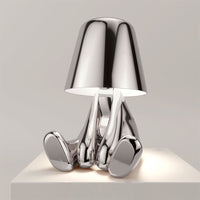 Stylish Table Lamp - LumiSerene-Relaxing Silver-State of Style