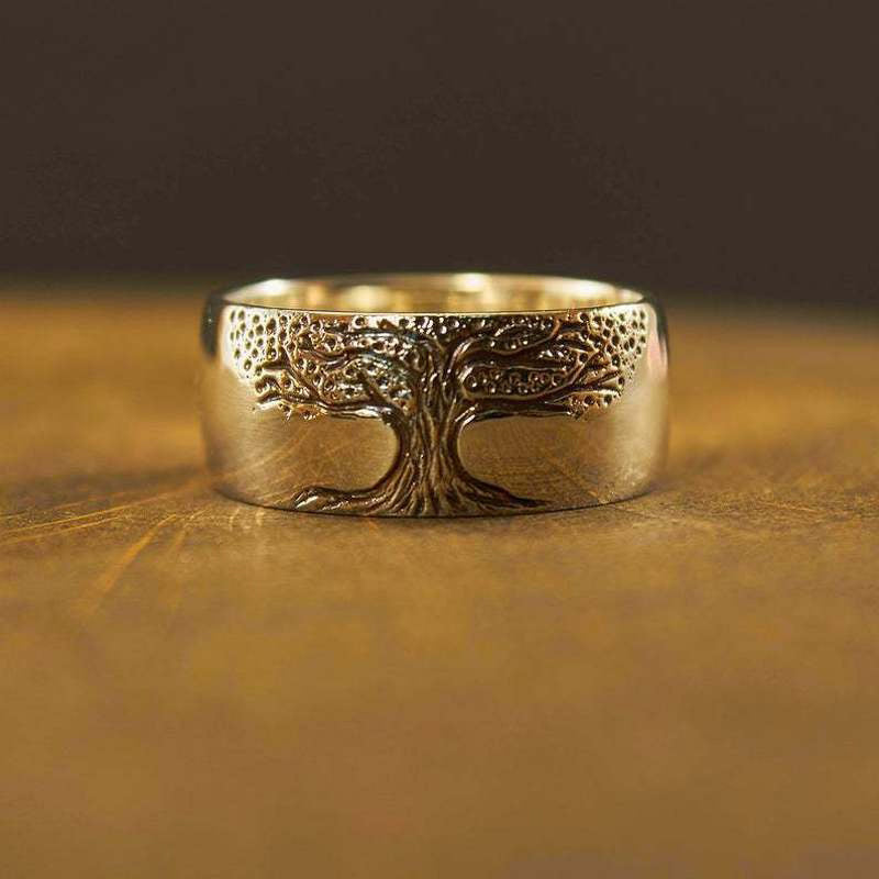 Stylish Tree of Life Ring - Lina-Gold-49mm-State of Style