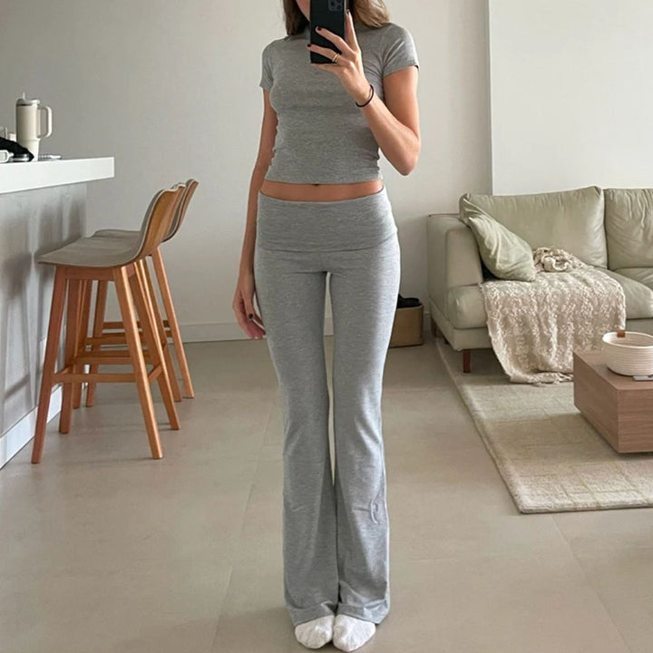 Stylish Two-Piece Outfit Set | Casual & Elegant Fashion-Gray-XS-State of Style