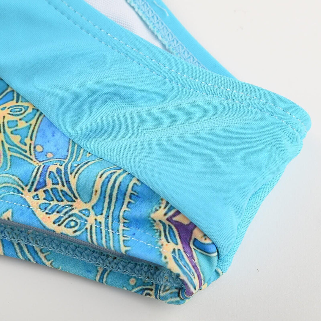 Stylish two-piece women's bikini – Perfect for the beach and sun-Marble Blue-S-State of Style