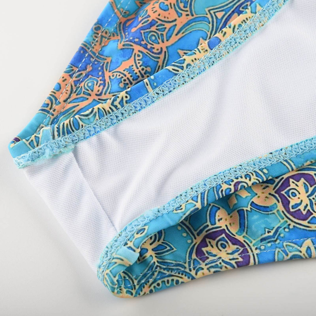 Stylish two-piece women's bikini – Perfect for the beach and sun-Marble Blue-S-State of Style